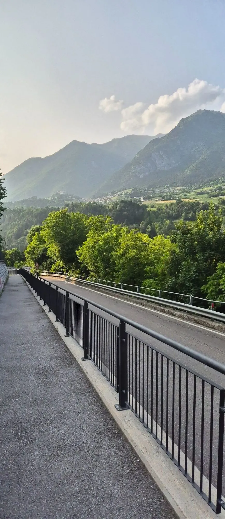 Mountain landscape near Cares and Comano Terme