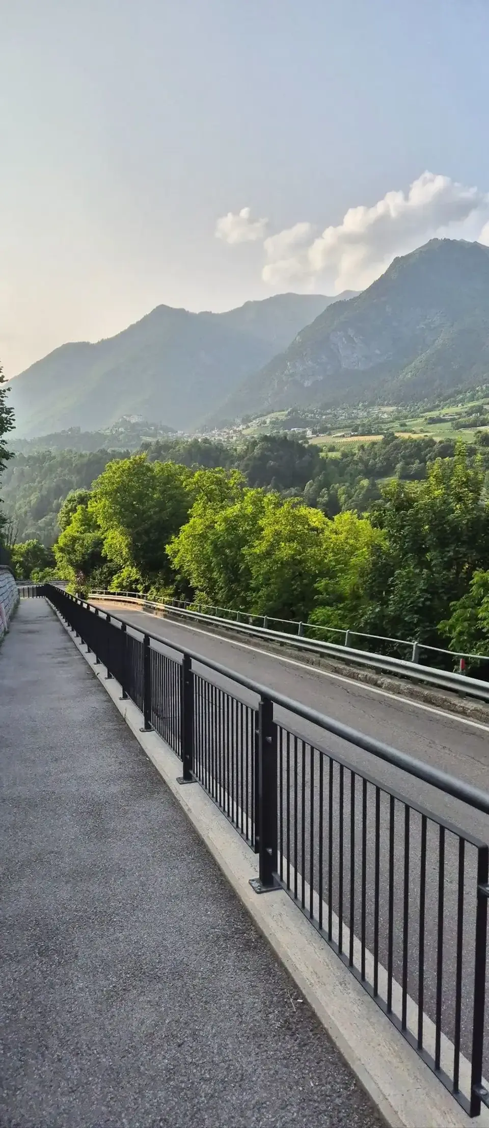 Mountain landscape near Cares and Comano Terme
