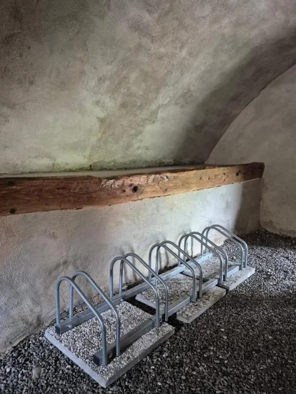 Secure indoor bicycle storage at Casa Regina 21