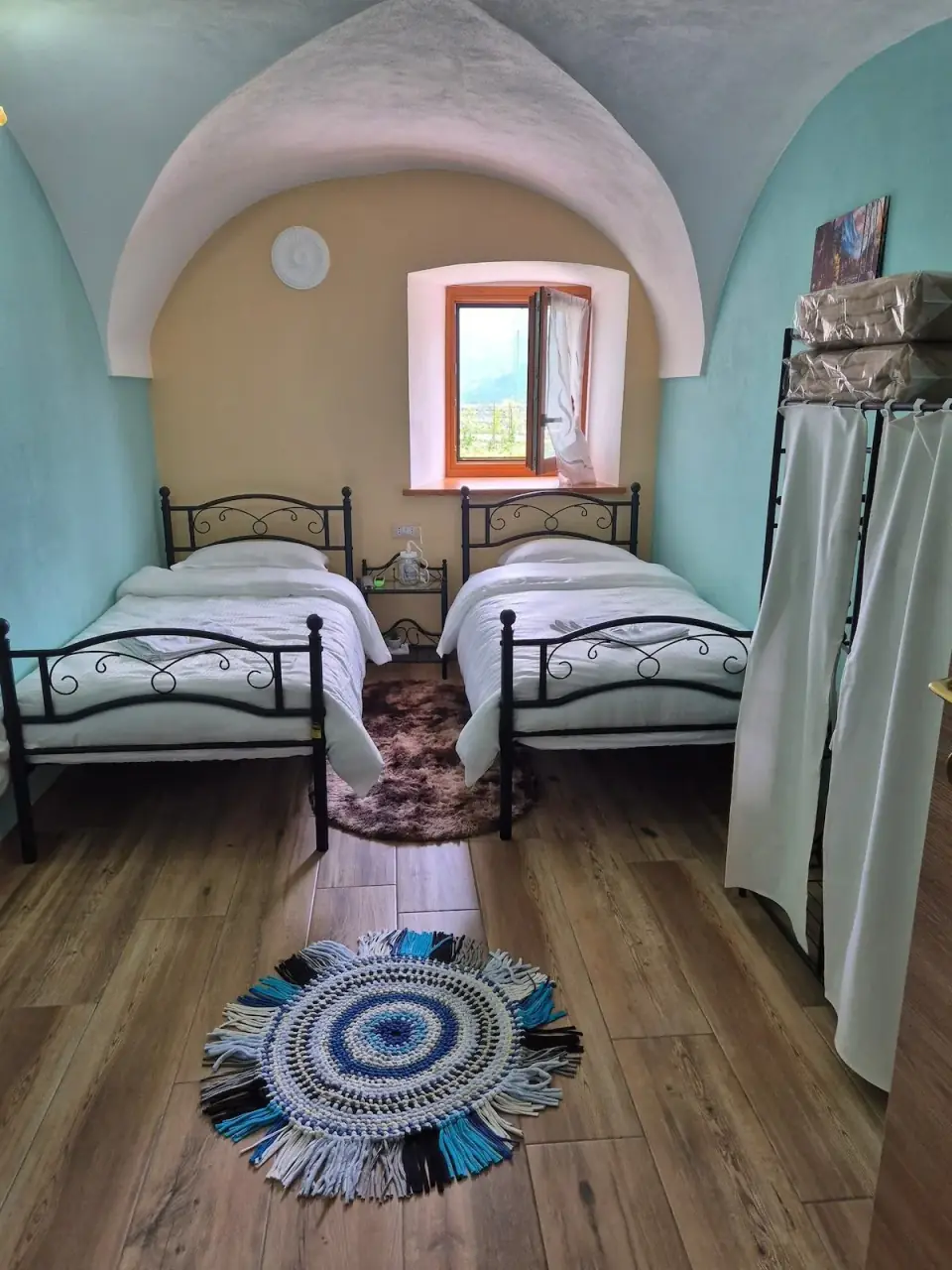 Evelyn Room prepared for two guests